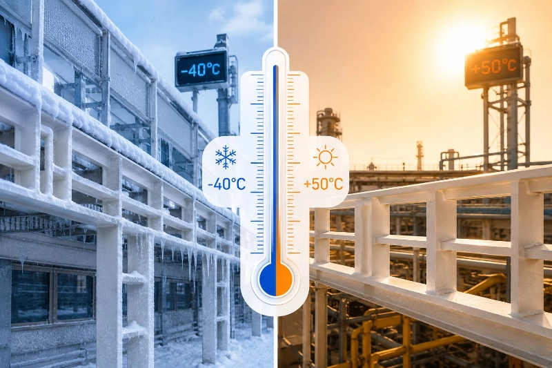 Most engineers know FRP is corrosion resistant. Fewer know how it performs in extreme temperatures