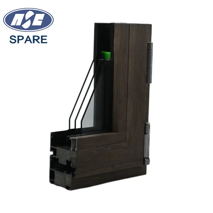 Triple-Glazed PU Woodgrain Window